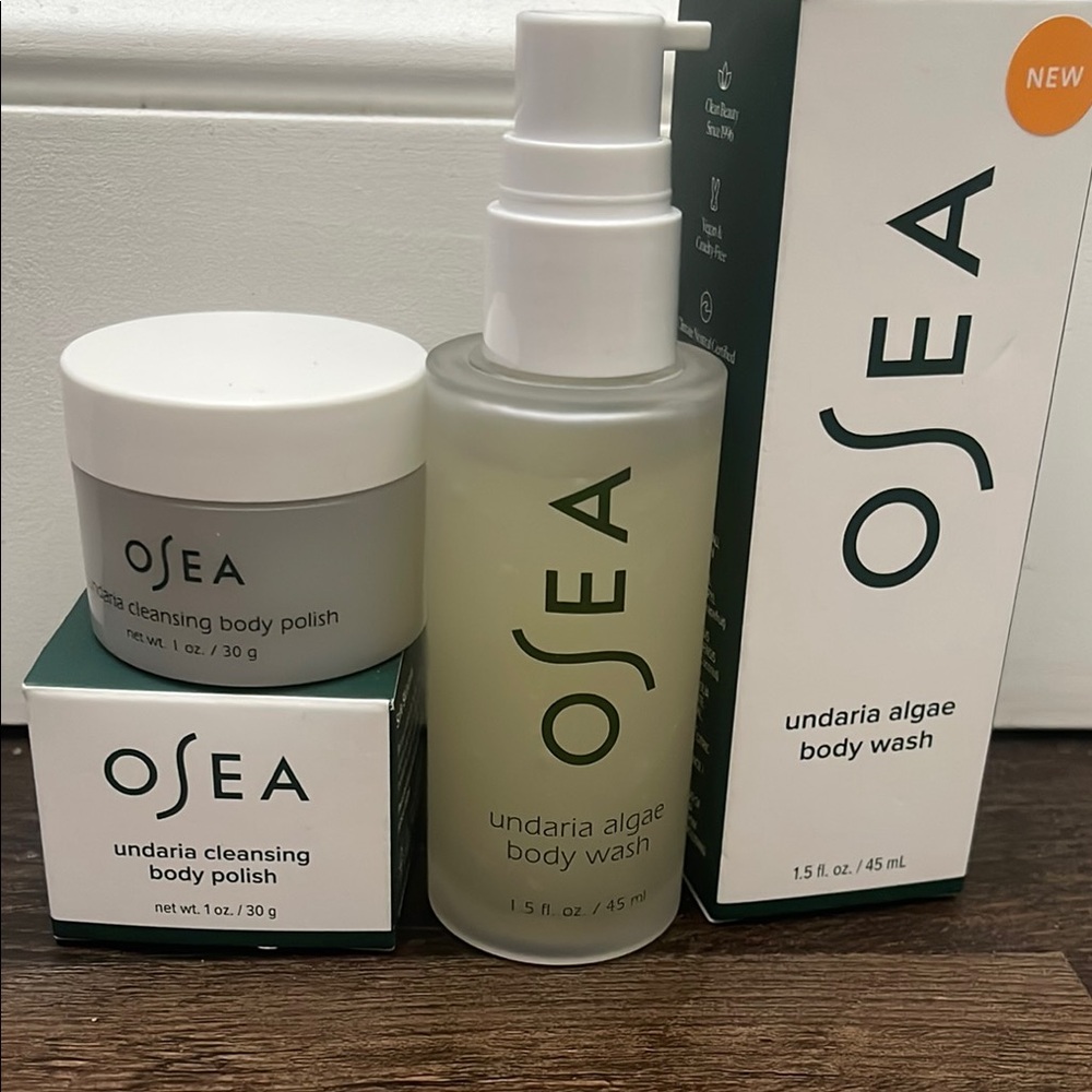 OSEA Undaria Algae Body Wash and Cleansing Body Polish Set